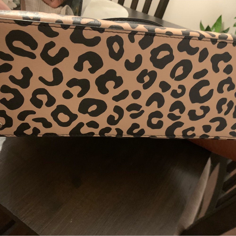 Kate Spade Black and Tan Leopard Tote - Picture 4 of 5